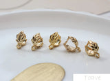 Copper Plated 18K Leaves Bracelets Necklaces