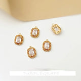 Copper Plated 18K Chain Zircon Pendant