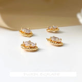 Copper Plated 18K Chain Zircon Pendant