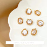 Copper Plated 18K Chain Zircon Pendant