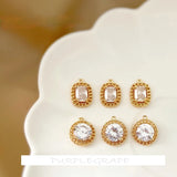 Copper Plated 18K Chain Zircon Pendant