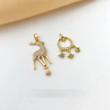 Copper Plated 18K Real Fantasy Fairy Elk Star Jewelry DIY Kit