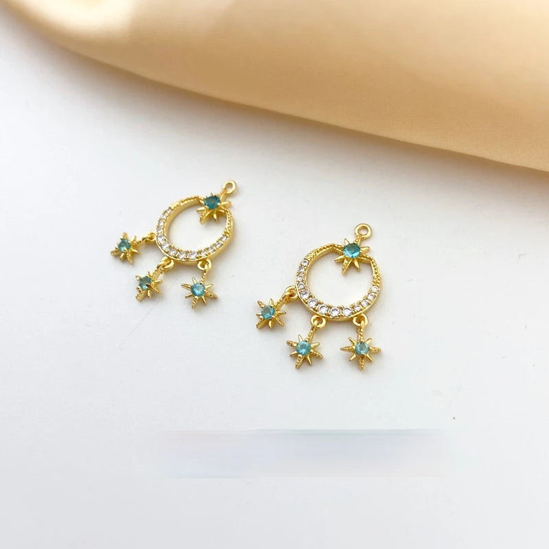 Copper Plated 18K Real Fantasy Fairy Elk Star Jewelry DIY Kit