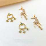 Copper Plated 18K Real Fantasy Fairy Elk Star Jewelry DIY Kit