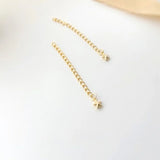 18K Real Necklace Extension Chain Adjustable Copper Plated DIY Accessory