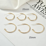 Copper Plated 18k 925 Silver Earring DIY Jewelry Accessories 4pcs