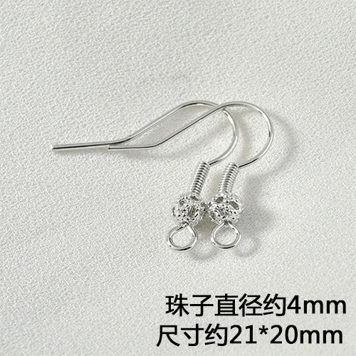 Copper Plated Flower Hook Earrings DIY Jewelry Material