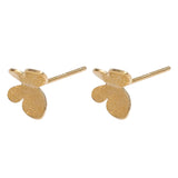 Copper Plated 18k Frosted Butterfly S925 Silver DIY Earrings Accessories