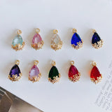Copper Plated Glass Hook Earrings