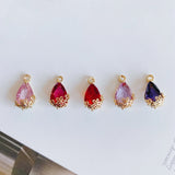 Copper Plated Glass Hook Earrings