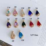 Copper Plated Glass Hook Earrings