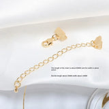 Copper Plated Horse Mouth Clip Ribbon Buckle Extension Chain