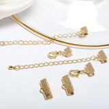 Copper Plated Horse Mouth Clip Ribbon Buckle Extension Chain