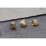 Copper Plated Pendant DIY Earrings Accessories Mesh Flower Round Oval 2pcs