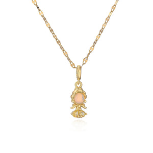 Zircon Fairy Princess Necklace for Girls