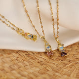 Zircon Fairy Princess Necklace for Girls