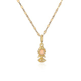 Zircon Fairy Princess Necklace for Girls