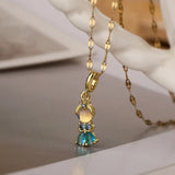 Zircon Fairy Princess Necklace for Girls