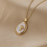 Copper Plated Shell Angel Charms Pendant 2PCS DIY Jewelry Making