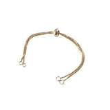 Copper Plated 14K Wild Snake Bone Box Bracelet DIY Jewelry Material