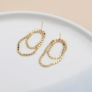 Copper Plated 18K Doudou Chain Ring 925 DIY Jewelry Material