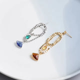 Copper Plated 18K Doudou Chain Ring 925 DIY Jewelry Material