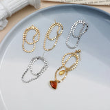 Copper Plated 18K Doudou Chain Ring 925 DIY Jewelry Material