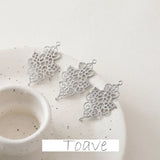 Copper Plated Hanging Diamond Lace Pendant
