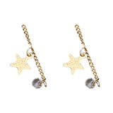 Copper Plated Frosted Star Zircon Chain DIY Jewelry