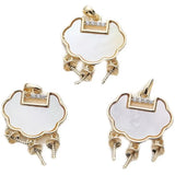 Copper Plated Shell Safe Lock Pendant DIY Necklace Bracelet