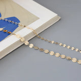 Copper Plated Double Hole Chain Tassel DIY Accessory