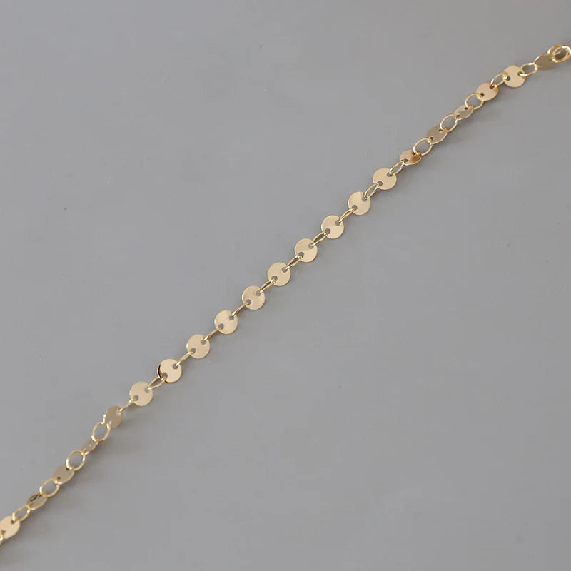 Copper Plated Double Hole Chain Tassel DIY Accessory