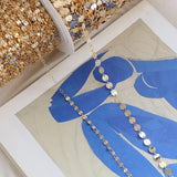 Copper Plated Double Hole Chain Tassel DIY Accessory