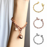Personalized Copper Plated Circle Bracelet for Women