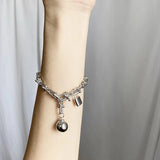 Personalized Copper Plated Circle Bracelet for Women