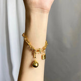 Personalized Copper Plated Circle Bracelet for Women