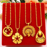 Gold-plated Peacock Star Necklace Women's Jewelry Chain