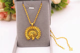 Gold-plated Peacock Star Necklace Women's Jewelry Chain