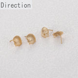 Shell Scallop Silver Earrings DIY Accessories