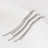 6PCS Copper Plating Chain Tassel Charms Pendant for DIY Long Drop Jewelry