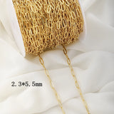 1 Meter Copper Plating Rectangular Chain Necklace&Bracelet DIY Jewelry Findings