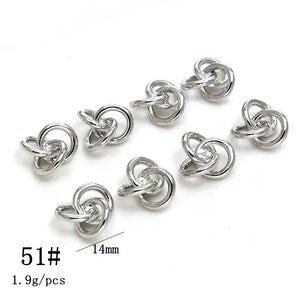 Copper Plating Round Circle Ring Charms 10pcs/lot DIY Jewelry Making