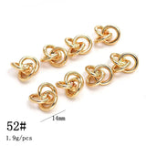 Copper Plating Round Circle Ring Charms 10pcs/lot DIY Jewelry Making