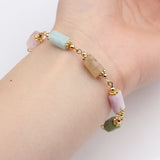 Copper Plating Stone Beaded Bracelet - DIY Birthday Gift Jewelry