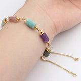 Copper Plating Stone Beaded Bracelet - DIY Birthday Gift Jewelry