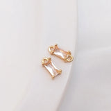 Colorful Zircon Charms Earring Pendants for DIY Jewelry Making