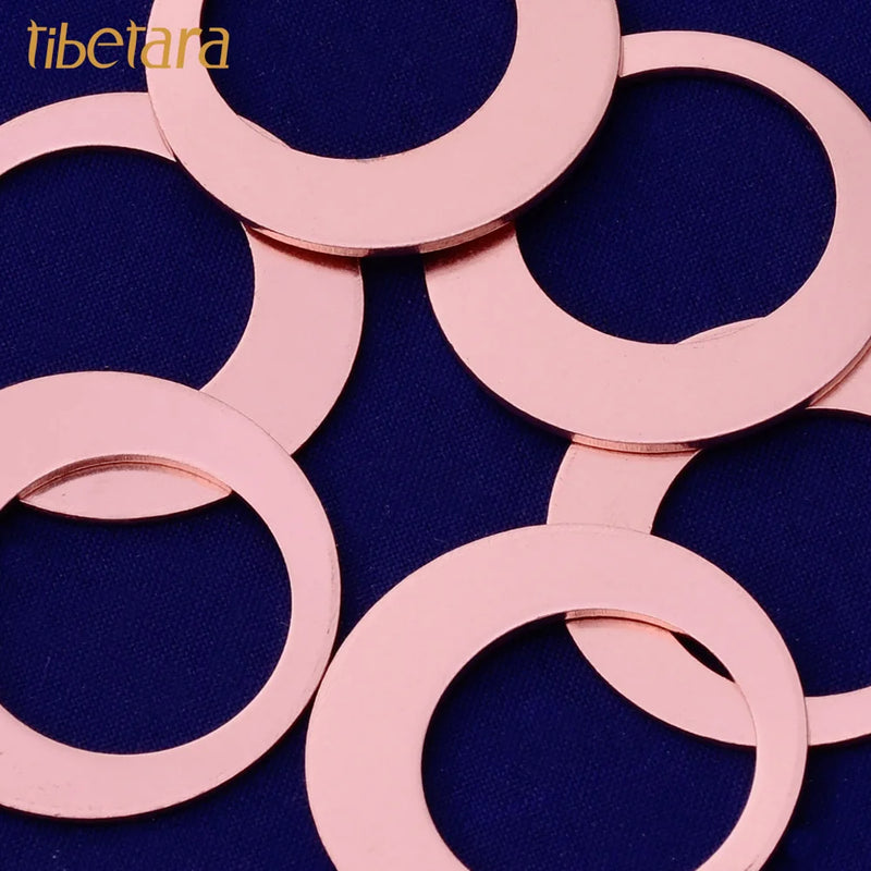 Copper Round Stamping Blanks 18 Gauges 20 each/lot
