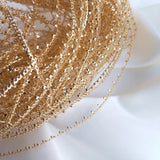 Copper Sewing Gem Lace 4MM Edging Line Charms Pendant