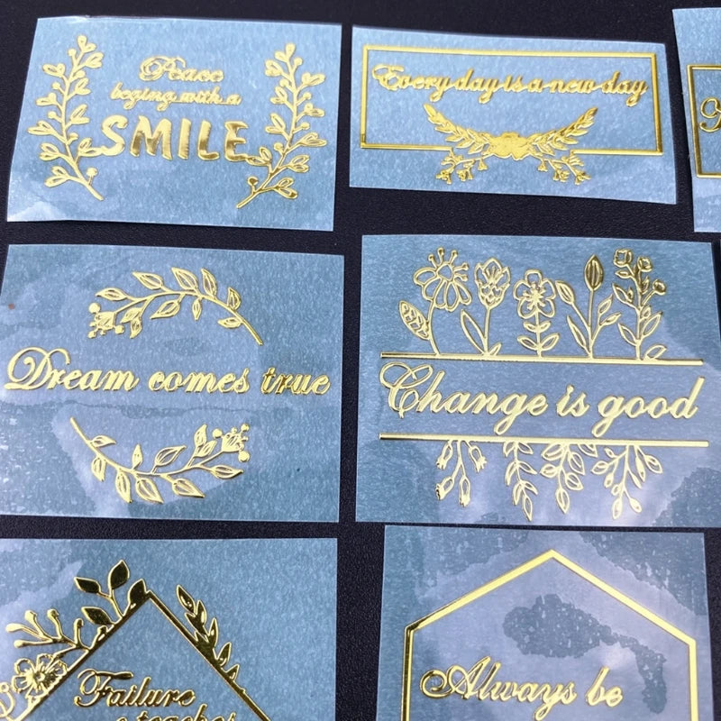 Epoxy Flower Series Wishes Stickers for Birthday Jewelry 13MD