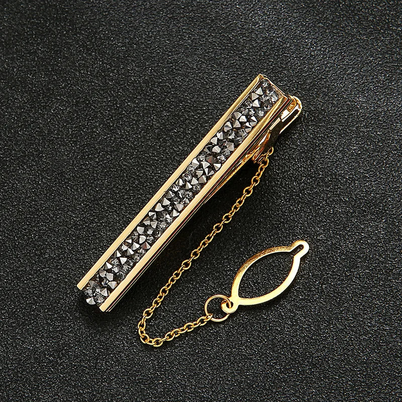 Copper Tie Clips With Drill Babysbreath Mens Clothes Souvenirs Wedding Guests